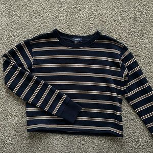 Forever 21 Cropped Striped Top